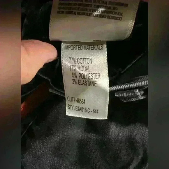 AGOLDE Las Angeles size 28 black distressed jeans in used pre owned condition - Picture 6 of 7